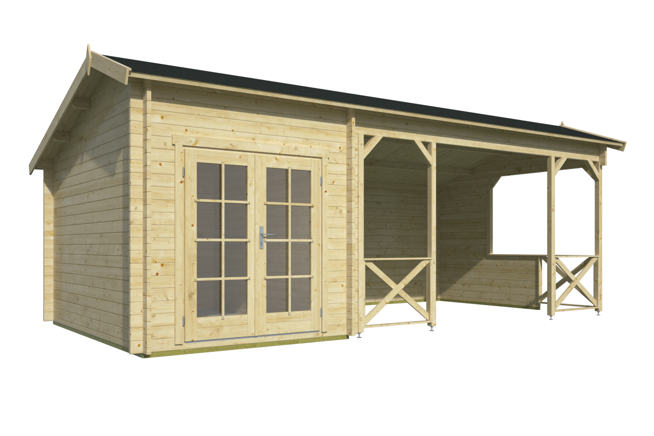 Blokhut Kukka vooraanzicht