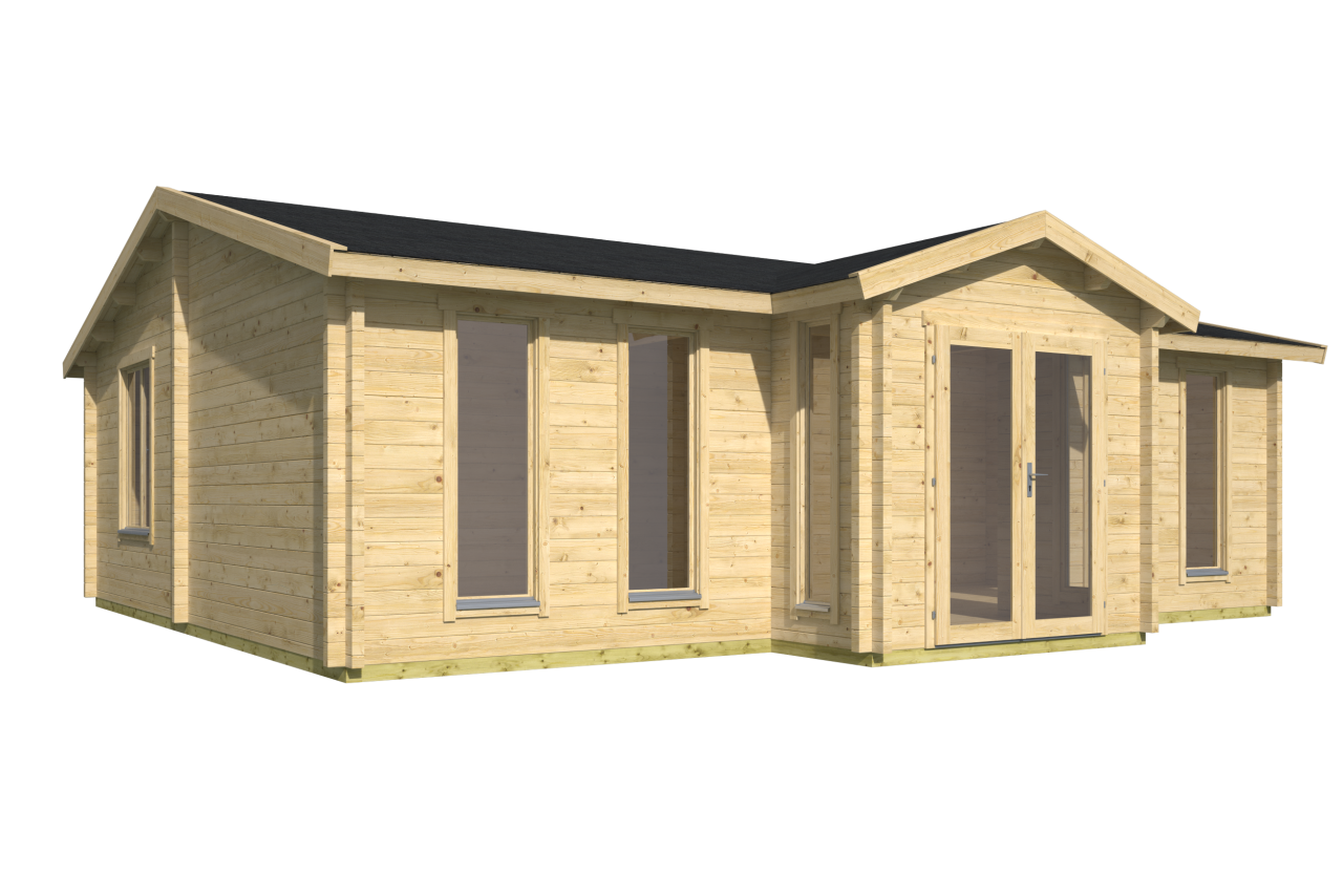 Blokhut Mullingar vooraanzicht