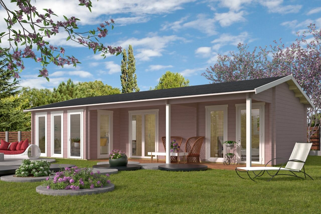 Blokhut Letterkenny roze