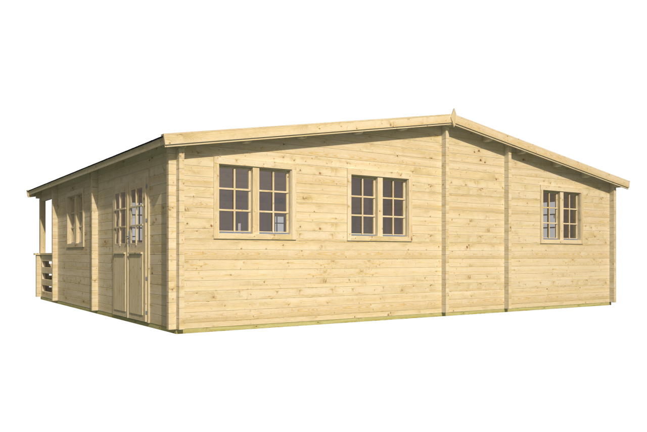 Blokhut Azores achteraanzicht