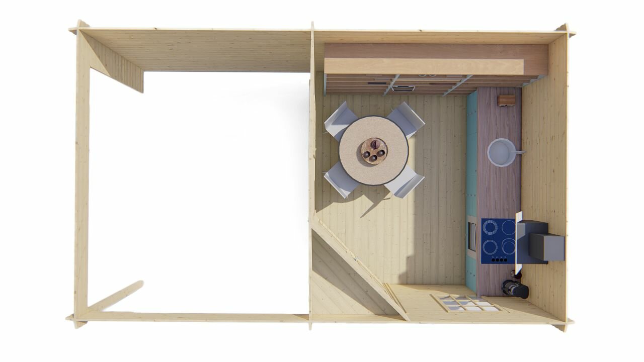 Blokhut Christoffer bovenaanzicht