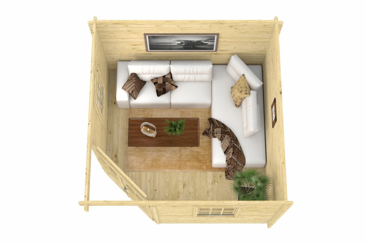 Blokhut Nilsson bovenaanzicht