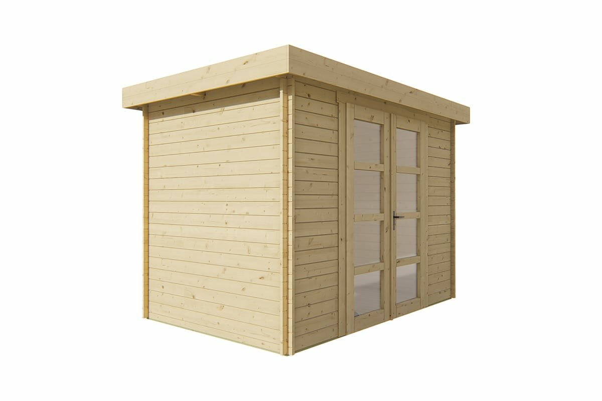 Blokhut Minimodern linkerzijaanzicht