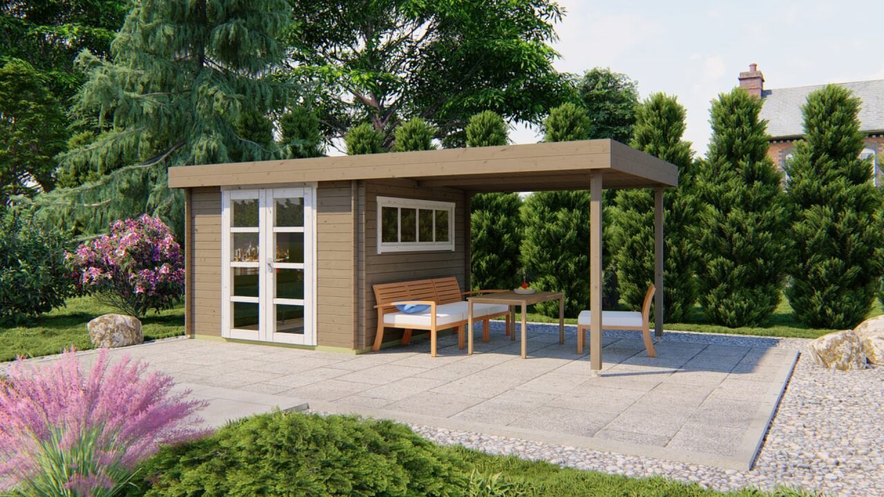 Blokhut Dellinger bruin