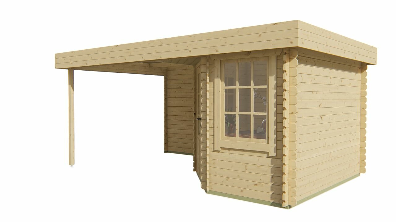 Blokhut Stig vooraanzicht