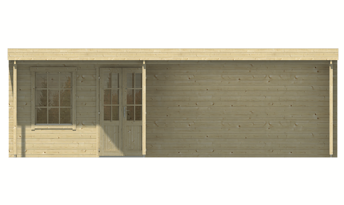 Blokhut Annette vooraanzicht