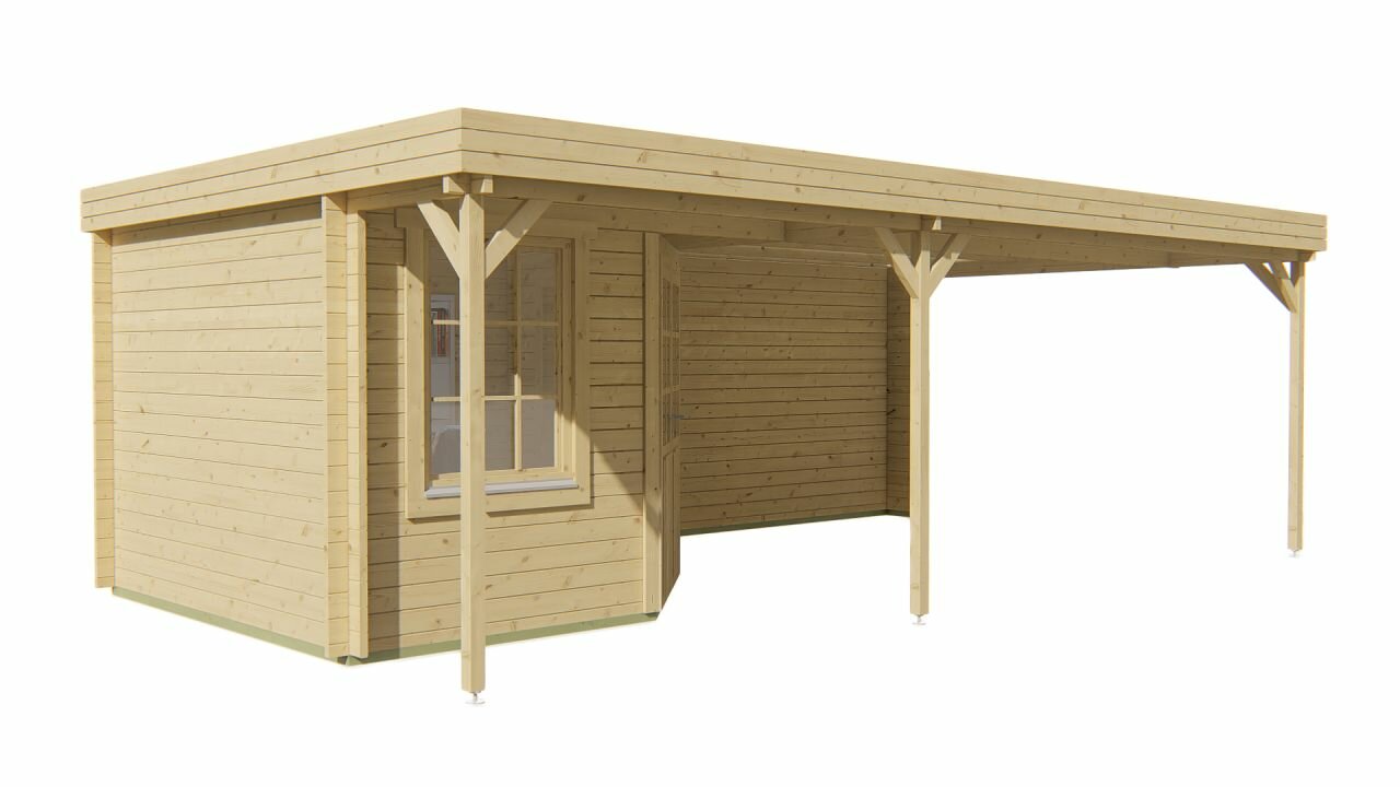 Blokhut Annette linkervooraanzicht