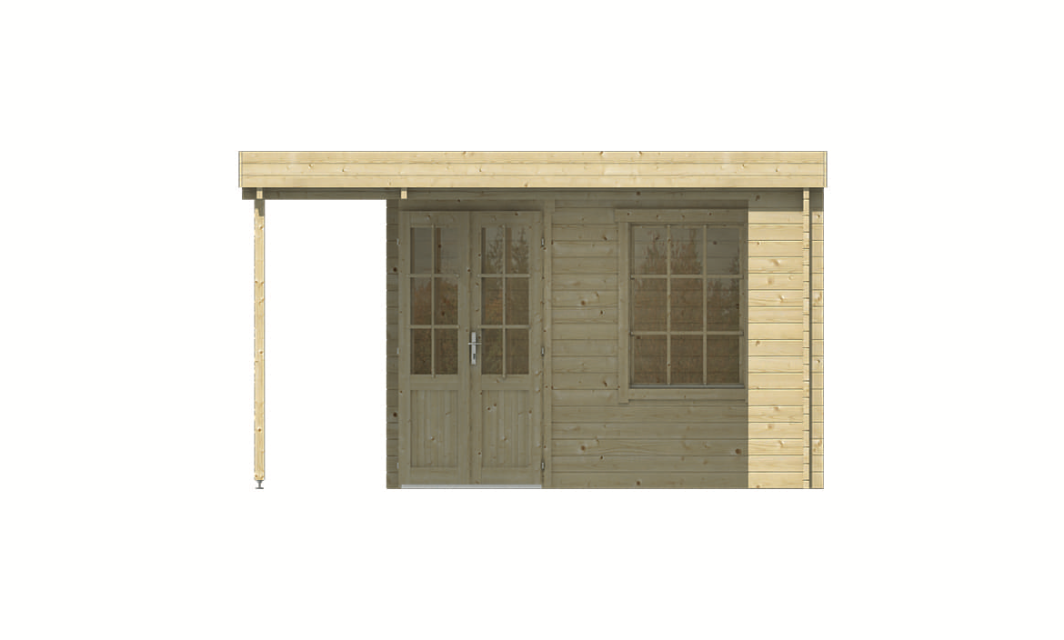 Blokhut Annette rechterzijaanzicht