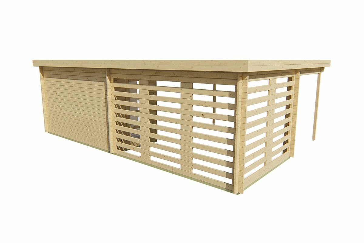 Blokhut Oletha  achteraanzicht