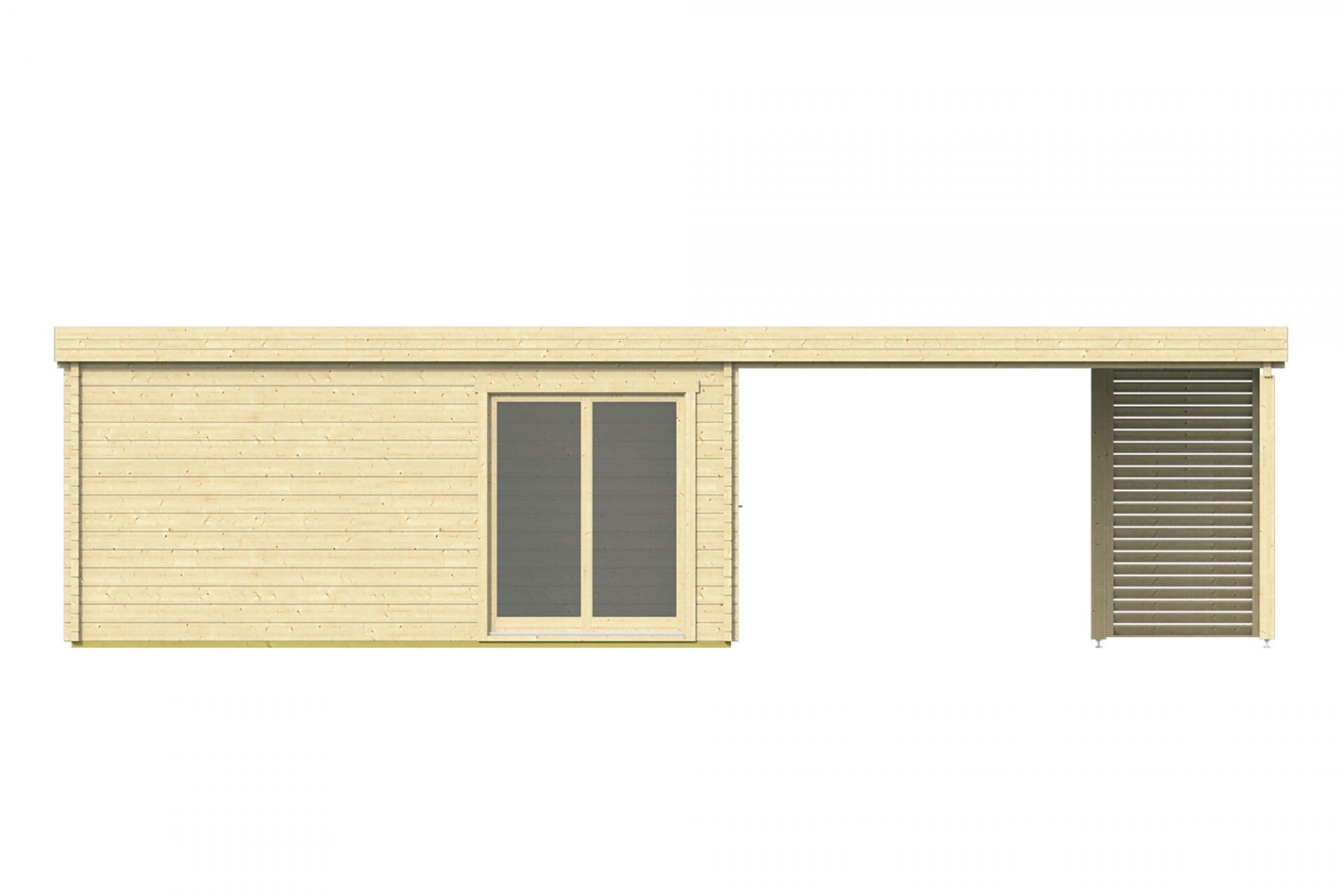 Blokhut Casper vooraanzicht