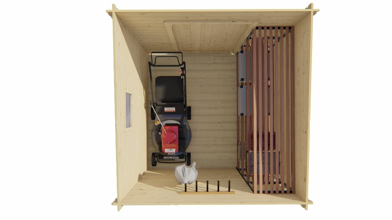 Blokhut Eigo bovenaanzicht