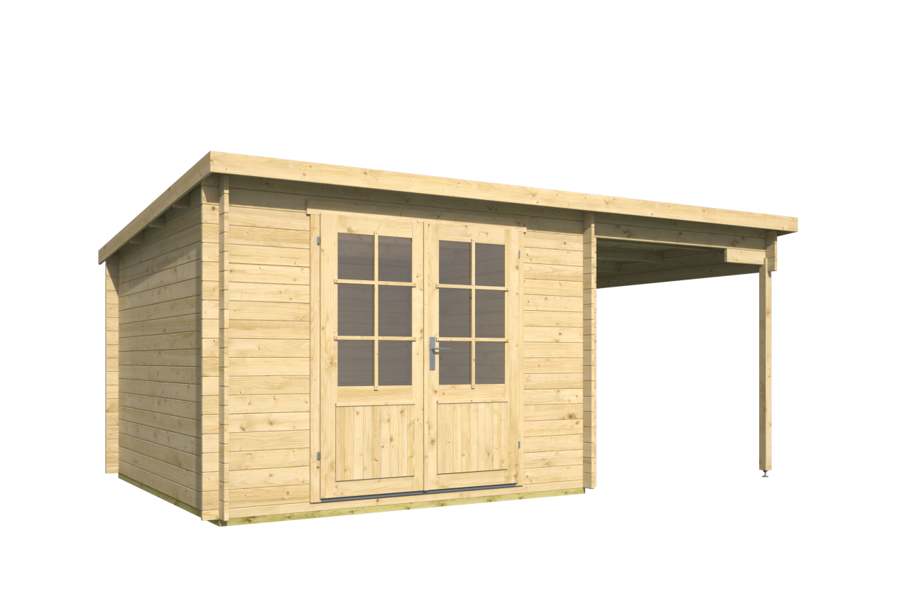 Blokhut Dora vooraanzicht