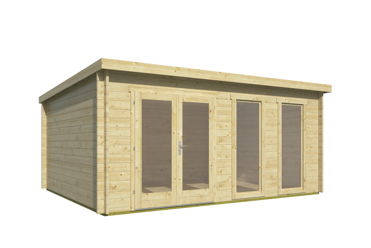 Blokhut Annabel linkervooraanzicht