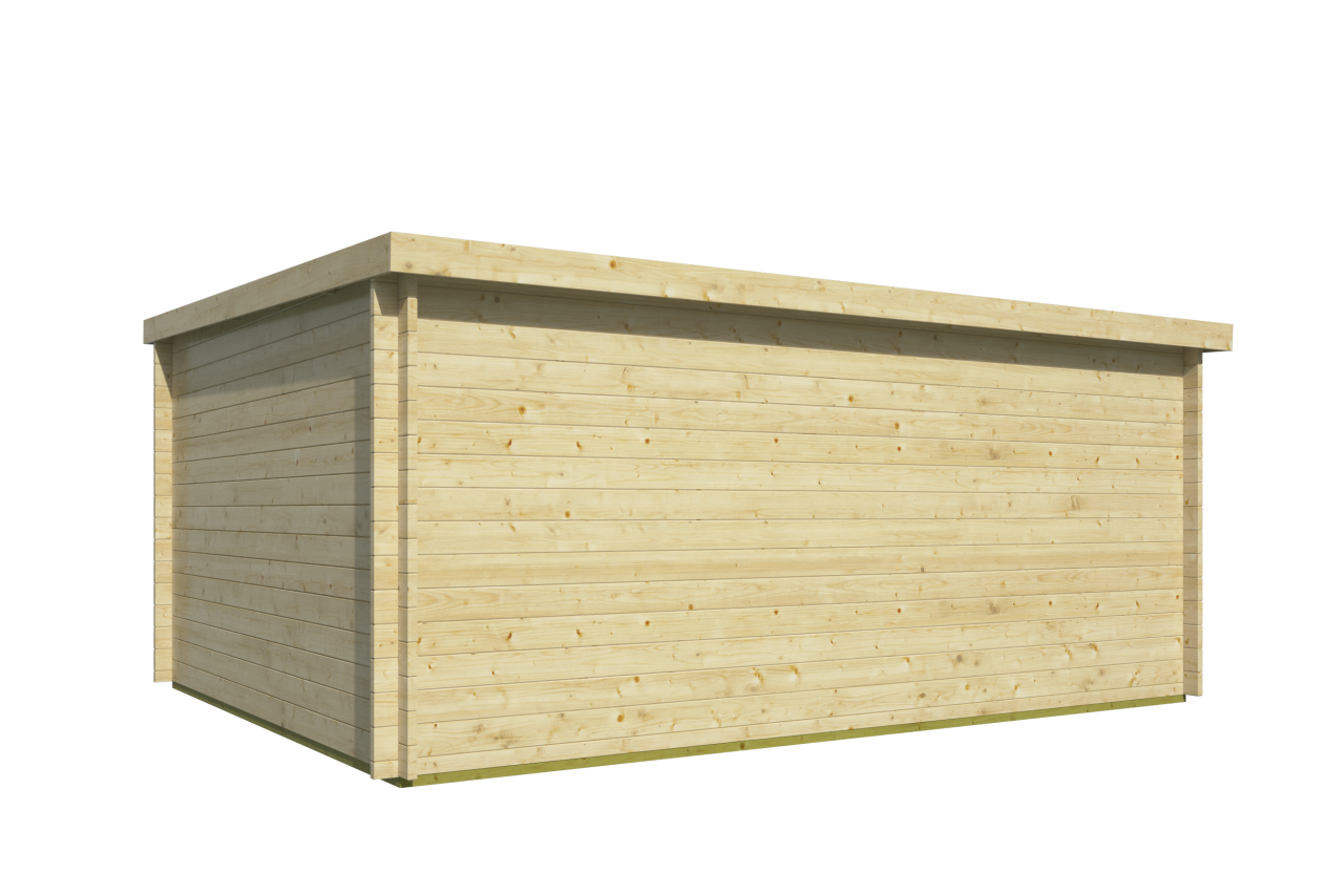 Blokhut Annabel achteraanzicht