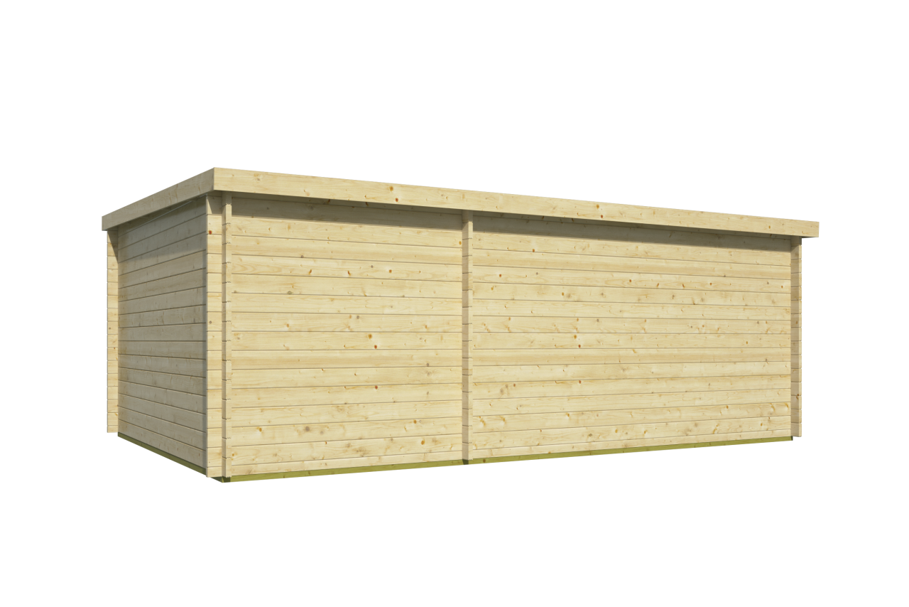 Blokhut Flow achteraanzicht