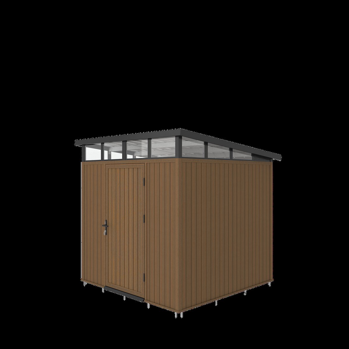 NewTechWood berging met enkele deur 222 x 210 cm Teak