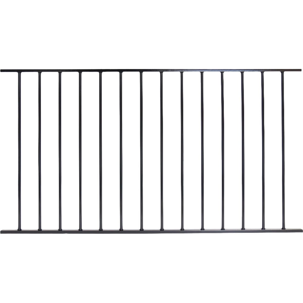 Spijlenpaneel rond vlak &ndash; 2,2 meter breed