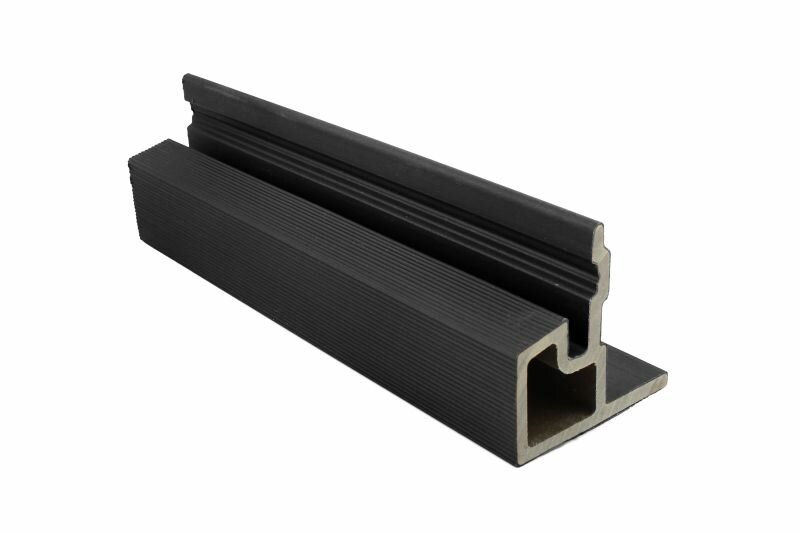 PuraTech composiet eindprofiel 5,8 x 5,8 x 290 cm ebony black