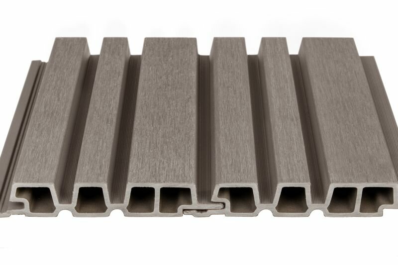PuraTech 195 composiet barcodeprofiel 3,3 x 19,5 x 390 cm light grey fijne houtnerf