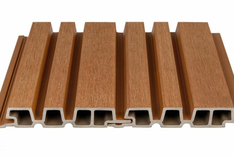 PuraTech 195 composiet barcodeprofiel 3,3 x 19,5 x 290 cm teak fijne houtnerf