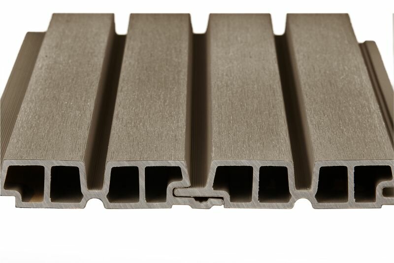 PuraTech 55 composiet dubbel profiel 3,3 x 17 x 390 cm light grey fijne houtnerf