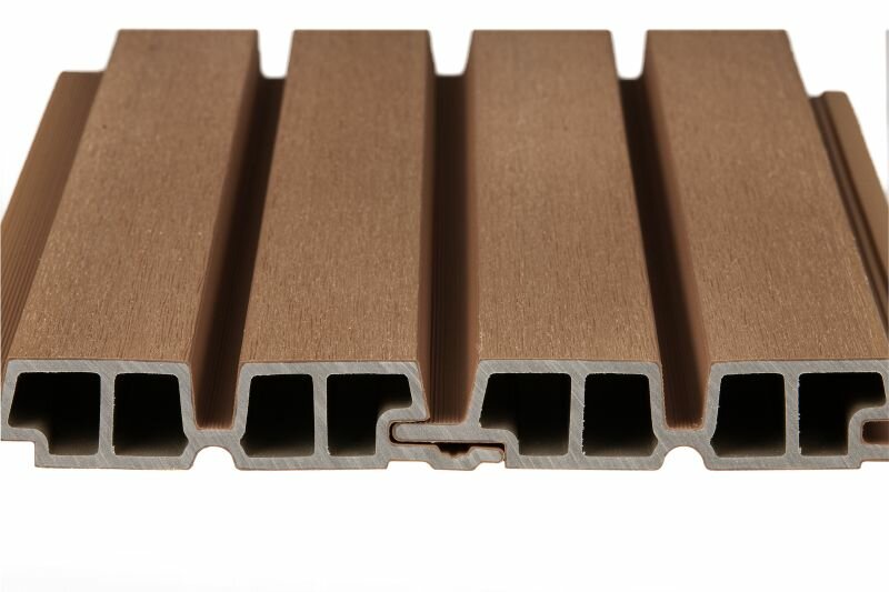 PuraTech 55 composiet dubbel profiel 3,3 x 17 x 290 cm teak fijne houtnerf
