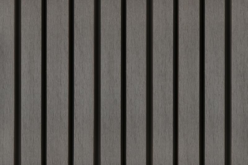 PuraTech 55 composiet dubbel profiel 3,3 x 17 x 290 cm dark grey fijne houtnerf