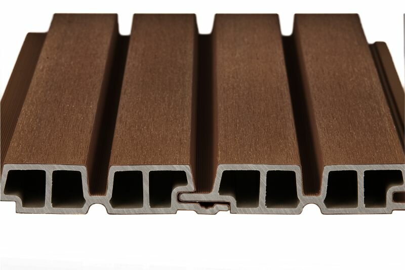 PuraTech 55 composiet dubbel profiel 3,3 x 17 x 390 cm ip&eacute; fijne houtnerf