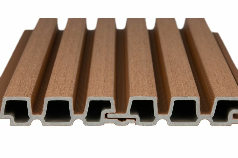 PuraTech 30 composiet triple profiel 3,3 x 17 x 290 cm teak fijne houtnerf