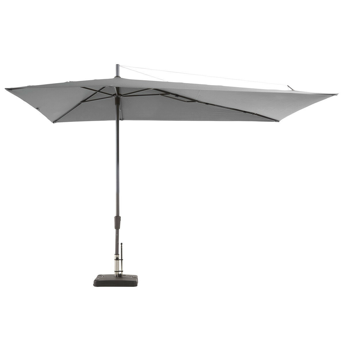 Madison Asymetric Sideway parasol 360x220 cm light grey