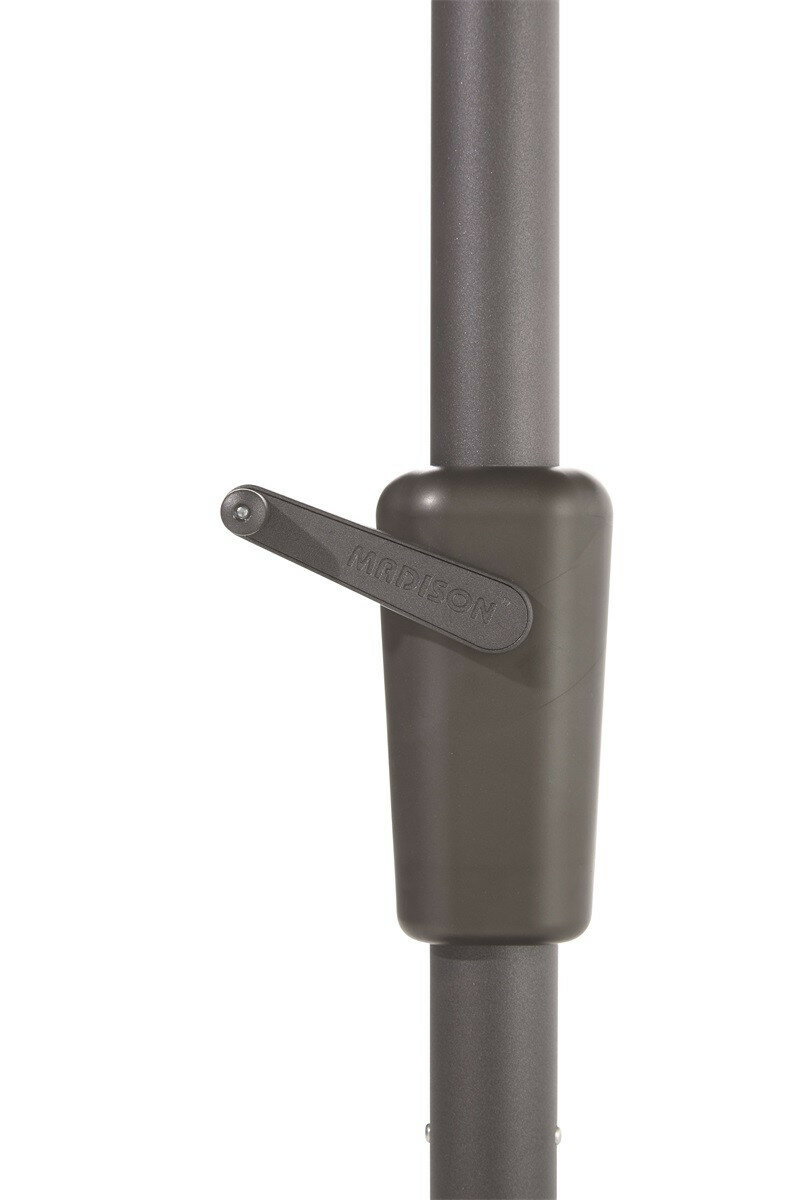 Madison Asymetric Sideway parasol 360x220 cm grey