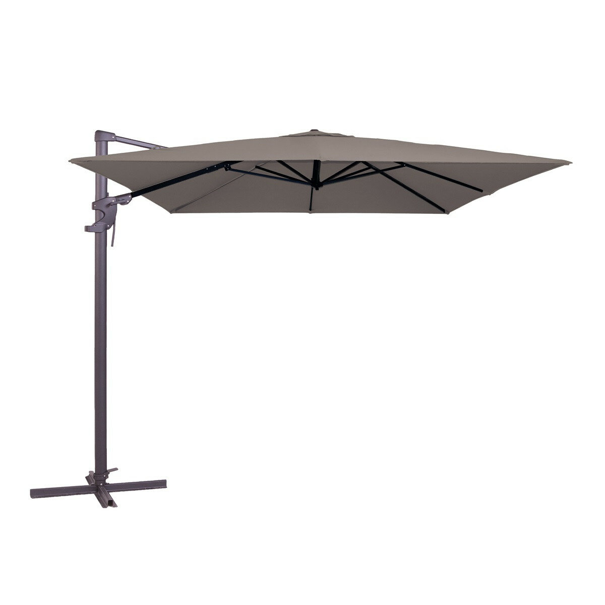Madison Monaco Flex III zweefparasol 300x300 cm taupe