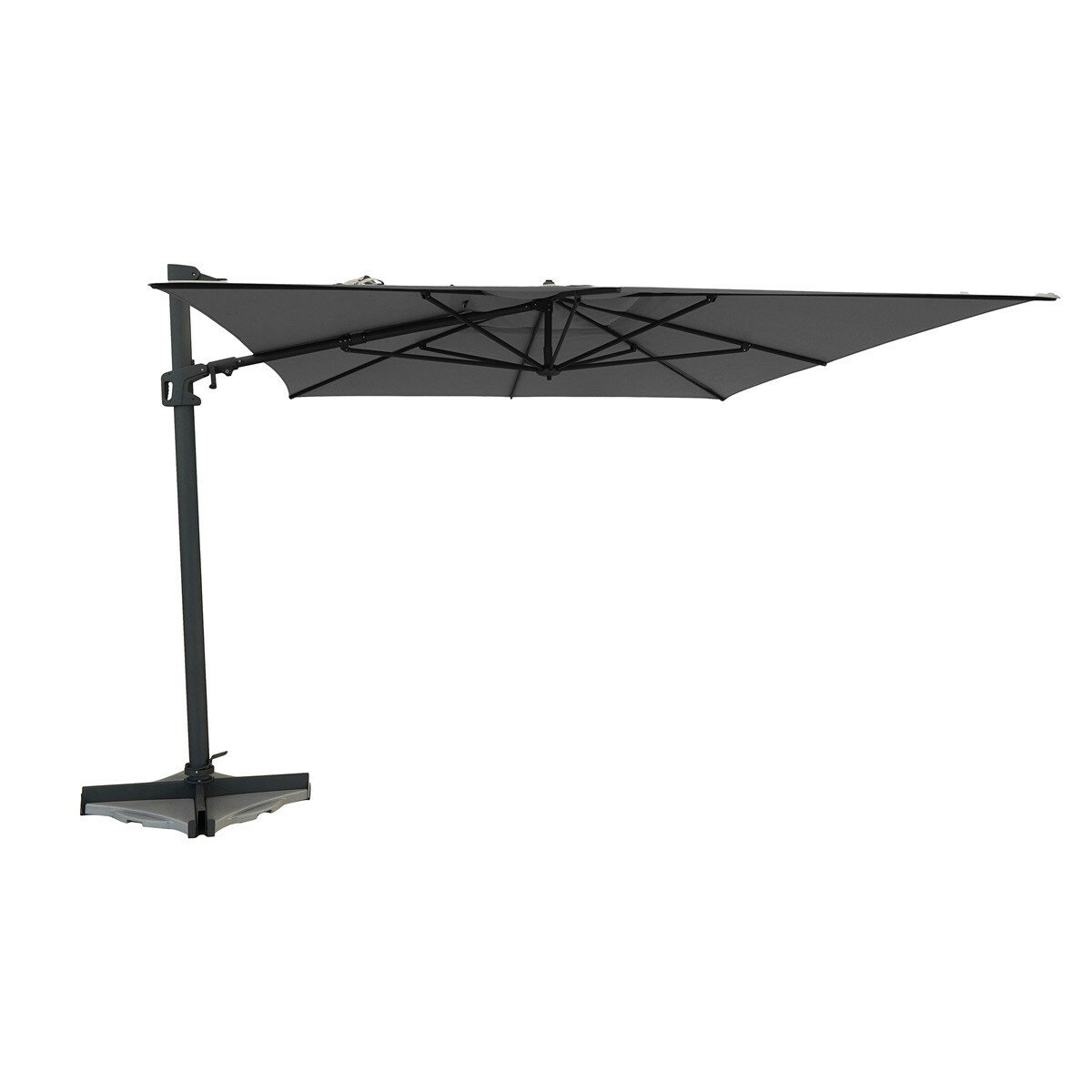 Madison Malta zweefparasol 300x400 cm grey