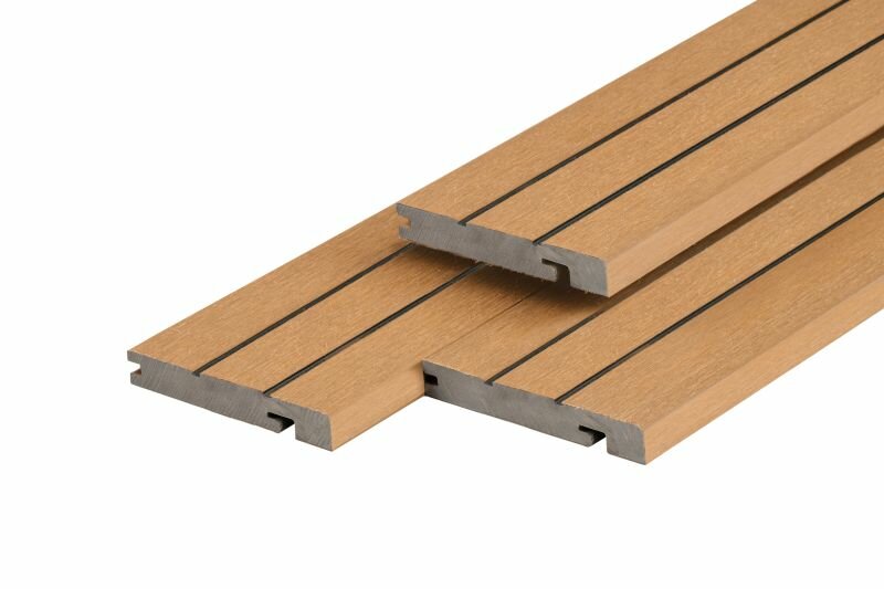 PuraDock composiet eindprofiel cedar 2,2 x 14,6 x 290 cm