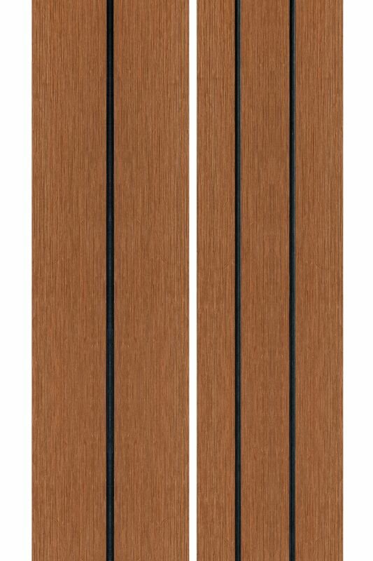 PuraDock massieve composiet vlonderplank teak 2,2 x 14,6 x 290 cm