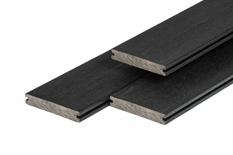 PuraShield massieve composiet vlonderplank ebony black 2,3 x 13,8 x 400 cm