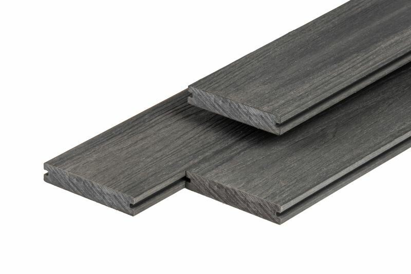 PuraShield massieve composiet vlonderplank dark grey 2,3 x 13,8 x 400 cm