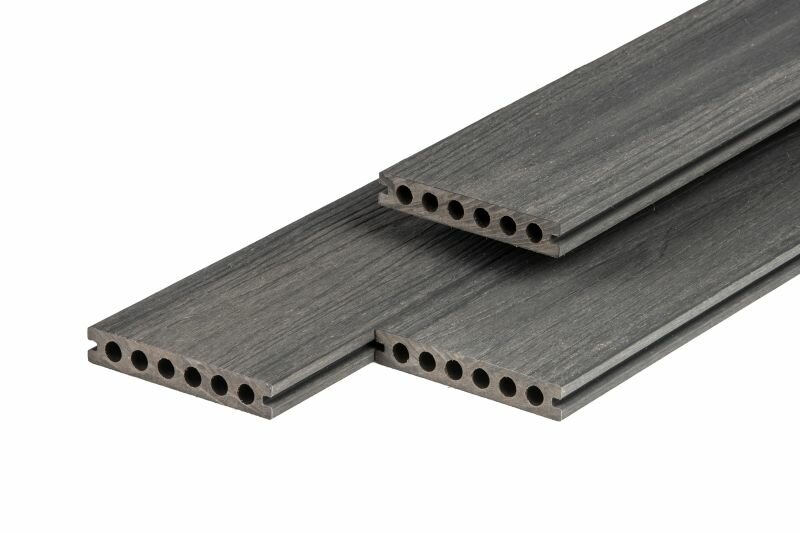 PuraShield composiet vlonderplank dark grey 2,3 x 13,8 x 500 cm