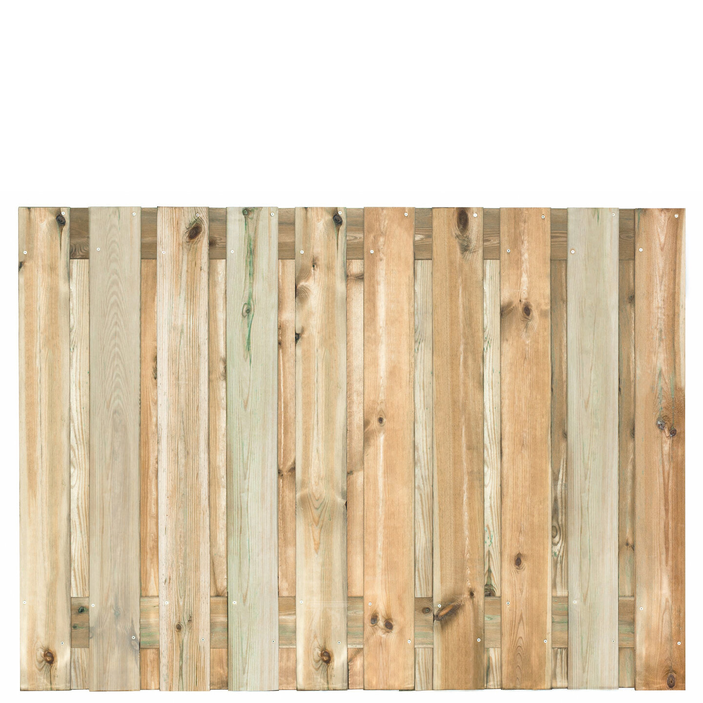 Tuinscherm grenen groen ge&iuml;mpregneerd 21-planks (19 + 2) Enschede 130 x 180 cm