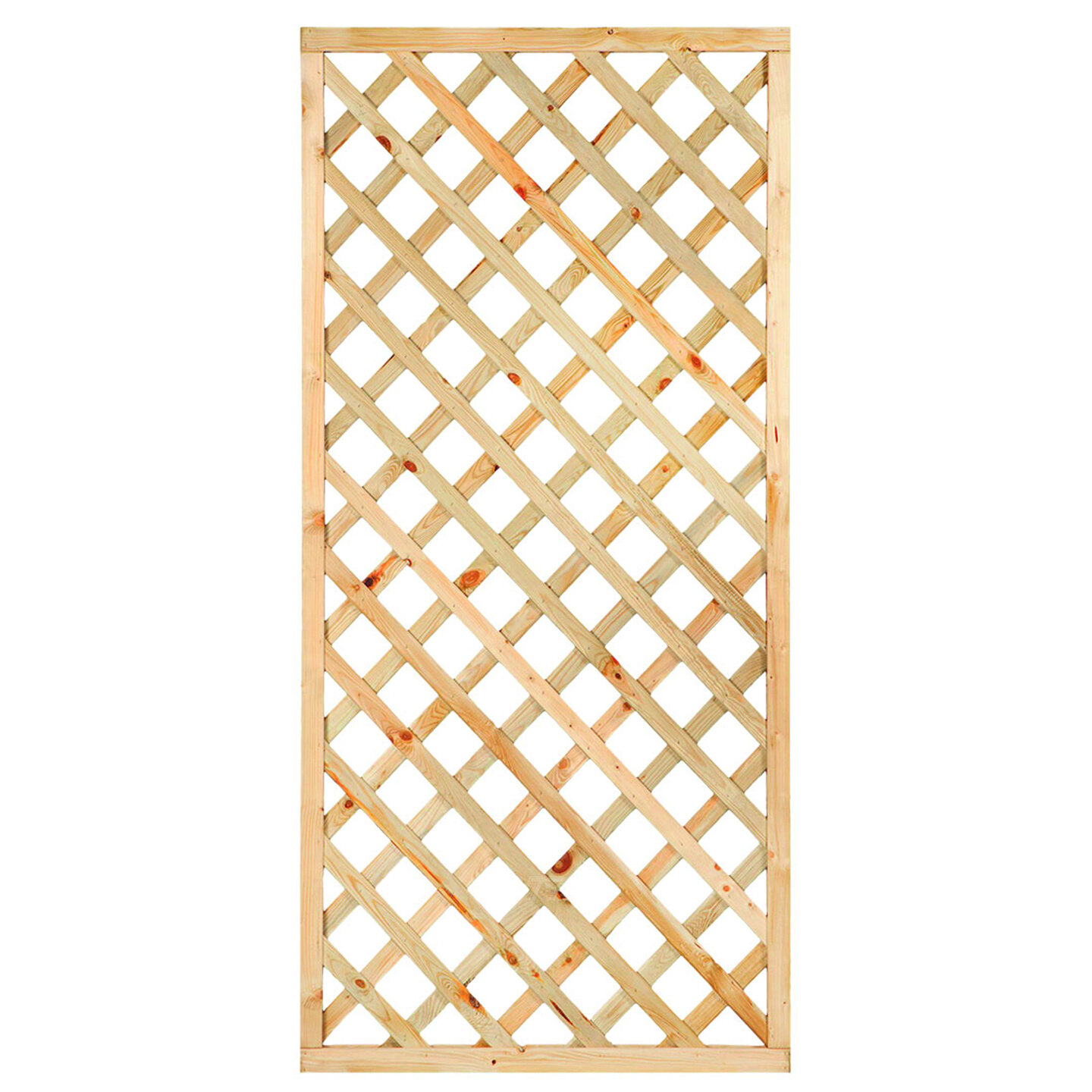 Trellis diagonaal Grenen groen ge&iuml;mpregneerd 90 x 180 cm
