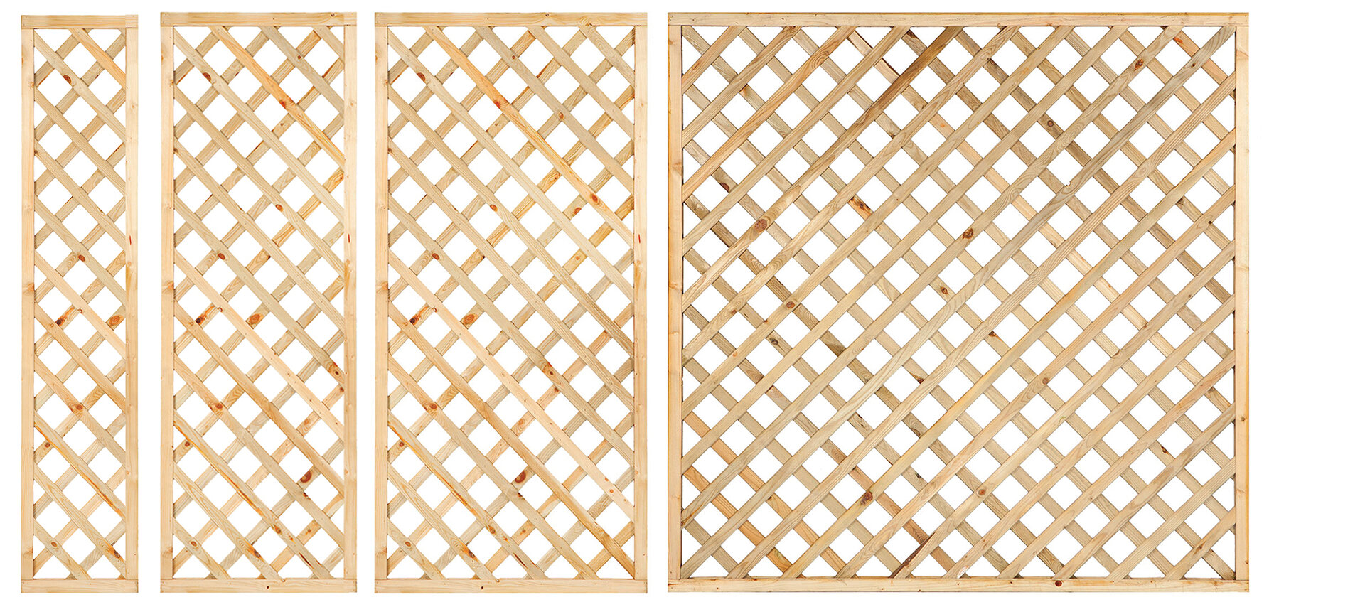 Trellis diagonaal Grenen groen ge&iuml;mpregneerd 90 x 180 cm