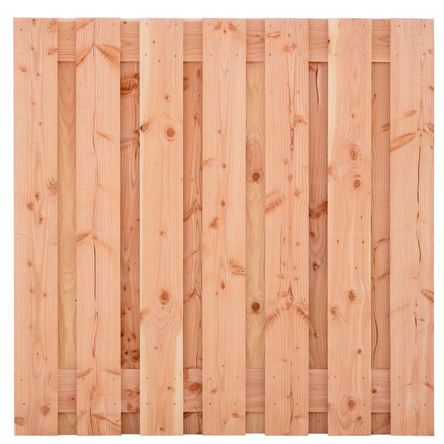 Tuinscherm Douglas, fijn bezaagd 15-planks (13 + 2)  Meckelenburg 180 x 180 cm