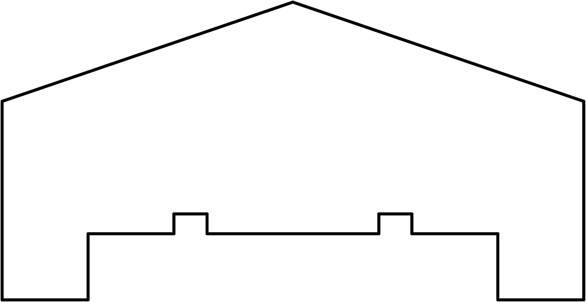 Afdekkap Grenen groen ge&iuml;mpregneerd 4,5 x 8,8 x 180 cm, piramide