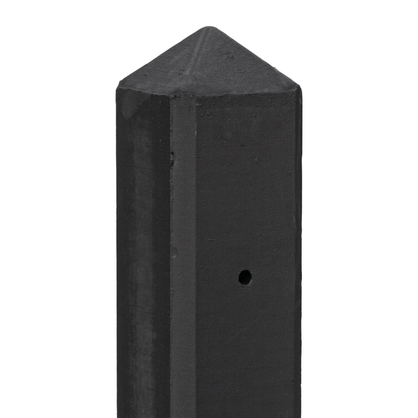 Betonpaal Geul zwart diamantkop 10 x 10 cm incl. toebehoren
