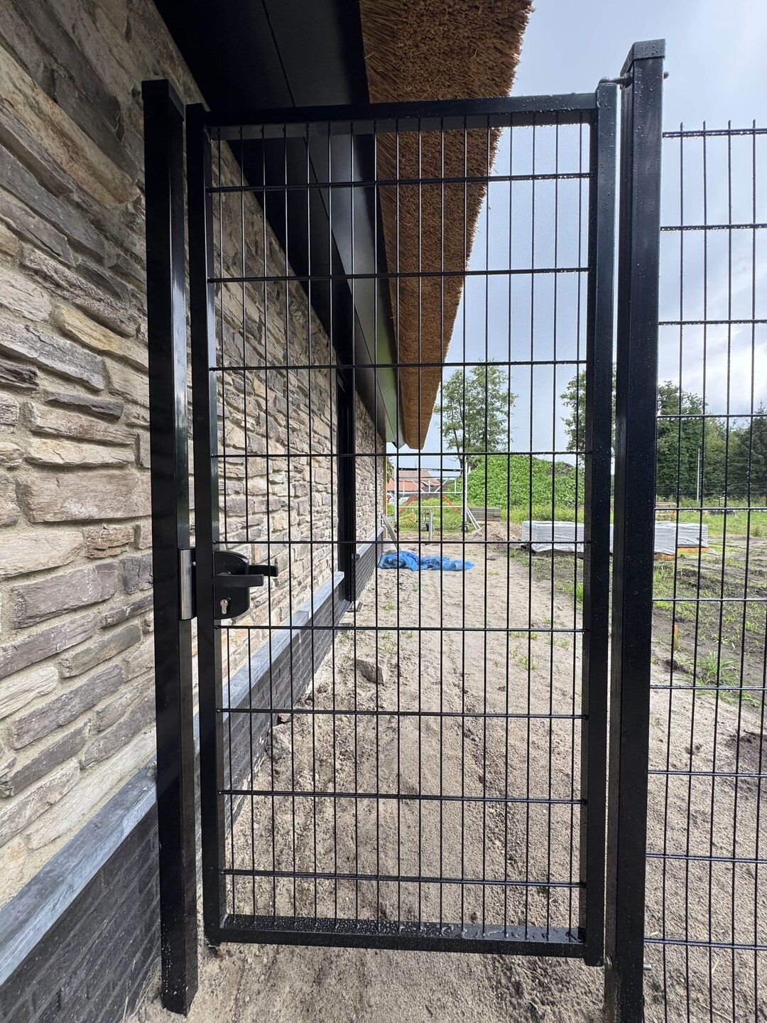 Enkele Poort 100 cm breed voor Dubbelstaafmat