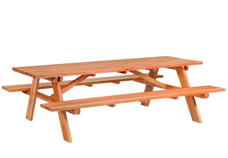 Hardhouten picknicktafel Economy 160 x 150 x 75 cm - Tuindeco 