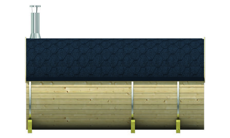 Saunabarrel vurenhout 190x250cm Tuindeco
