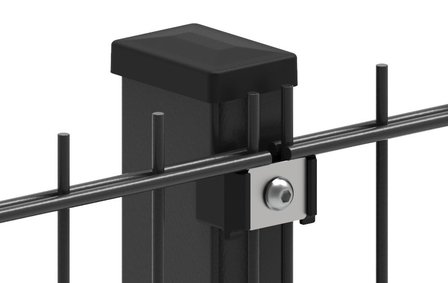 Paal 6 x 4 cm voor Dubbelstaafmat