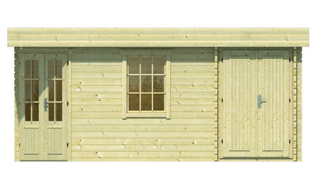 Blokhut Helge  500 x 350 x 222 cm - Tuinhuis 