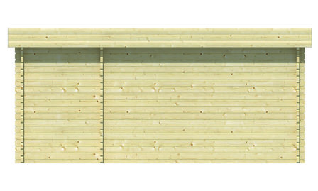 Blokhut Helge  500 x 350 x 222 cm - Tuinhuis 